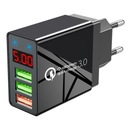 SIEŤOVÁ NABÍJAČKA USB LED 3.1A RÝCHLO NABÍJANIE 3.0