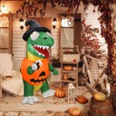 Halloweensky nafukovací dinosaurus s osvetlením