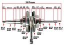 KPL. CRANKSHAFT Quad ATV Boxer CVT 150/200cc OEM!