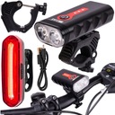 CYKLISTICKÁ LAMPA PREDNÁ + ZADNÁ LED 360 stupňov VODEODOLNÁ