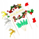 Cupcake Topper Fruit Food Sticks 46 ks
