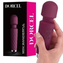 Elegantný masér mini Wand USB, 21 cm. Burgundsko DORCEL