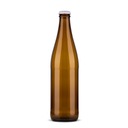 500 ml hnedé sklenené fľaše s uzáverom - na pivo, cider - 20 ks.