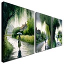 3-dielny OBRAZ Chodník do obývačky TRIPTIKY 180x80