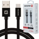 SWISSTEN USB nabíjací kábel USB-C 2m 3A