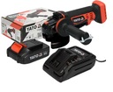 UHLOVÁ BRÚSKA 18V ​​125MM BATÉRIA + LADD YT-82826