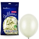 Silné METALICKÉ balóny krémové 27cm 50x profi