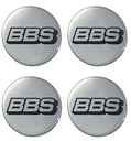 NÁLEPKY NA RÁFKY NÁBOJOV DENUS BBS HUBCAPS 70 MM STRIEBORNÁ