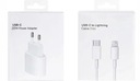 RÝCHLA SIEŤOVÁ NABÍJAČKA PRE IPHONE USB-C 20W + USB C KÁBEL - BLESK