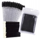 Štetce, velúrové aplikátory a mikrokefka na mihalnice Black Glitter set