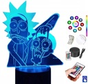 Stolná lampa Rick And Morty, 16 farieb. LED PLEXIDO