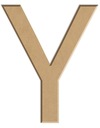 Ploché písmeno Y z MDF V: 40 cm