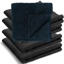 Poľský laserový mikrofiber pre malé čistenie 400 g čierne obaly 5 ks.