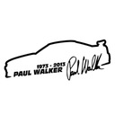 Čierny štýl 13cm*5cm Paul Walker Fast And Furious