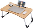 Drevený skladací stôl, stojan na tablet na notebook