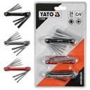 Šesťhranné kľúče YATO TORX, metrický palec