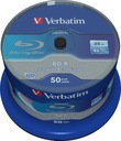 VERBATIM BD-R BLU-RAY 25GB DataLife 6x 50ks pevný