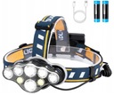 ČELOVÁ LAMPA VÝKONNÁ 8 LED 2 X NABÍJACIE VODOtesné
