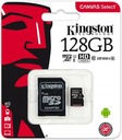 KINGSTON MICROSD CARD 128GB MICROSD MICRO SD SDCS2 CL10 ADAPTÉR