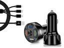 Rýchla autonabíjačka 4xUSB pre zapaľovač cigariet