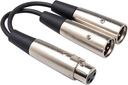 HOSA YXM-121 - Y-kábel (XLR3F - 2 x XLR3M)