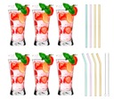 SET 6x X-LINE Tumbler 300ml + 8x SKLENENÉ TUBY