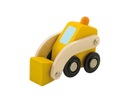 Žlté drevené buldozérové ​​autíčko pre chlapcov Sevi