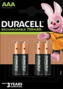 Batérie DURACELL R03 AAA 900mAh 4 ks.