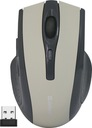 Bezdrôtová optická ergonomická myš, šedá