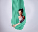 Vzdušná hojdacia sieť na jogu, akrobatický šál, 5 m, mint, široký, 260 cm