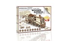Drevené 3D puzzle - Woden Express vlak s koľajnicami