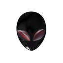 3D nálepky na motocyklové auto v čierno-červenom štýle