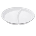 PP TANIERE, 2-STRANY, BIELY PLAST, 22 cm, 100 ks.