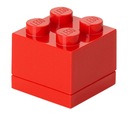 Červená mini krabica kocka 4 LEGO univerzálna