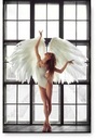 Obraz plagátu WINDOW žena krídla 40x50cm #171