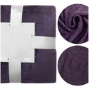 Embosovaná deka z mikrovlákna Romby2 Purple 200x220