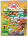 Opätovne použiteľné konvexné nálepky dinosaurov