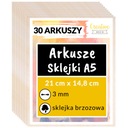 Preglejka preglejky s laserovým gravírovaním dekorácií 3 mm x 30 kusov