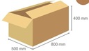 Chlopňa kartón 80 cm x 50 cm x 40 cm 1 ks.