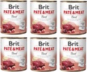 BRIT Paté & Meat Hovädzie 6x 800g