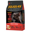 Julius-K9 Vital Essentials Krmivo pre dospelých psov, hovädzie mäso s ryžou 12kg