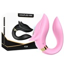 Vibrátor pre páry, USB + diaľkové ovládanie, séria Pink Boss