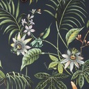 Módna vinylová tapeta na netkanej textílii s kvetmi a vtáčikmi
