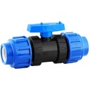 PE GUĽOVÝ VENTIL SKRUTOVANÝ PRE 20 mm FTS POTRUBIE