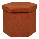 Bouclé HEXA kocka taštička s úložným priestorom 46x40x38cm