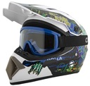 PRILBA CROSS XS QUAD ENDURO + BMX + OKULIARE BACLAVA ZDARMA