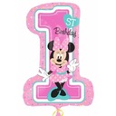 FÓLIOVÝ BALÓN ČÍSLO 1 MINNIE MOUSE RUŽOVÁ