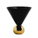 Martini Glass Black Gold Krásne okuliare