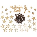 Nápis Merry Christmas Cones Stars Ballerina na vianočný stromček, veľká sada