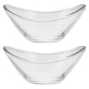 Priehľadné sklenené poháre Mini tanierové poháre 2 ks